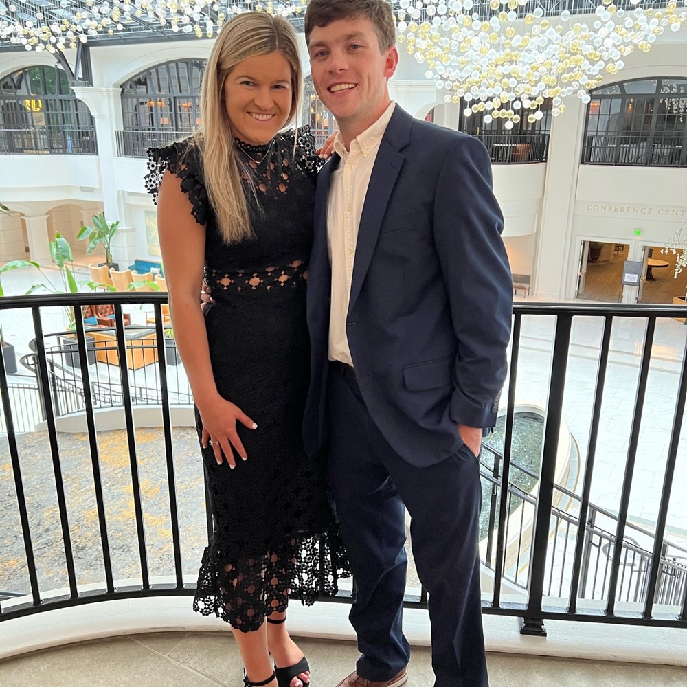 Petal & Pup Black Lace Midi Dress